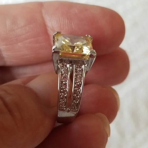 18k gold electro plated cz ring - Picture 8 of 10